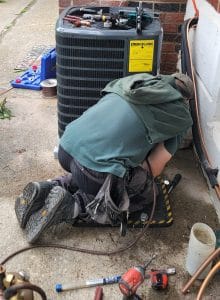 Residential ac unit repair and cooling performance check
