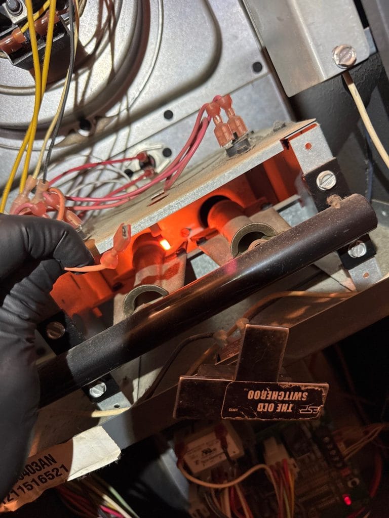 Furnace burner flame inspection