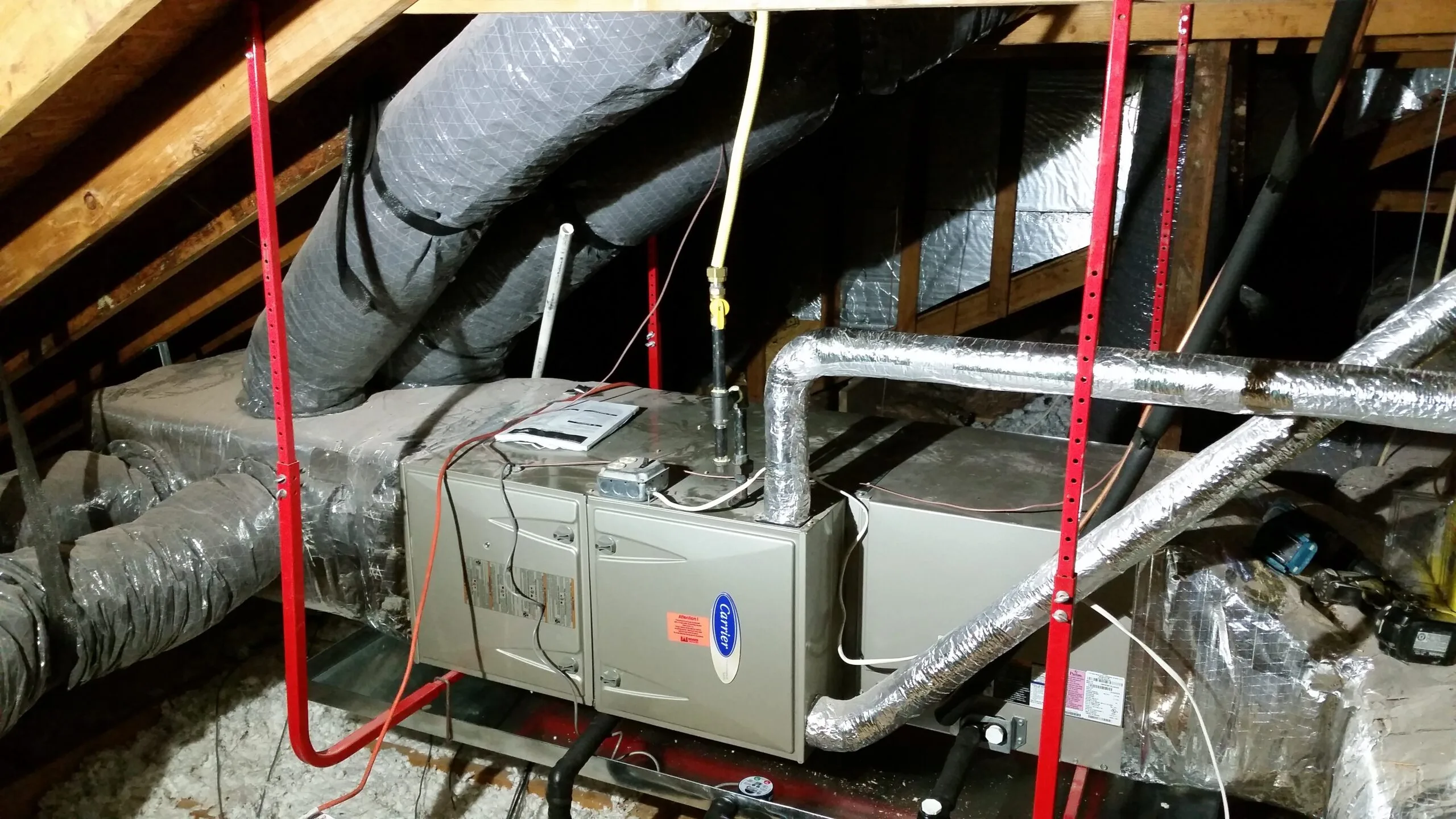 Attic furnace access for urgent heating service planning