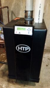 Condensing boiler display