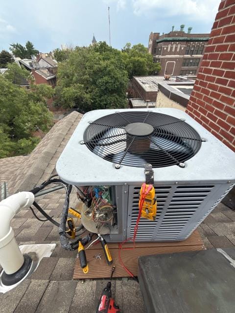 Completed ac repair by replacing a failed capacitor and adding r-410a refrigerant. Replaced a faulty thermostat on a trane system. Unit now runs smoothly, delivering consistent cooling. Ready to beat the summer heat.