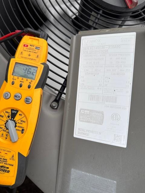We performed routine ac maintenance on both lennox systems, ensuring optimal performance. Additionally, we inspected plumbing issues caused by damaged toilet tank stoppers and recommended replacements to prevent leaks and enhance efficiency.