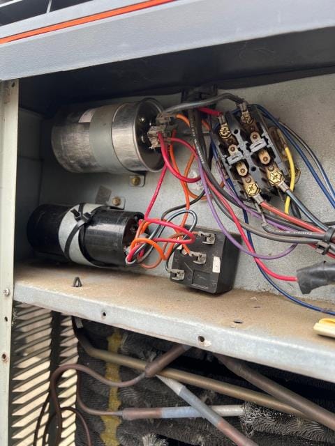 Responded to a service call inbensalem, pa 19020 where the trane system had a failed dual start assist. Replaced the part, installed a new filter, and verified full system operation. Cooling restored and system running reliably.