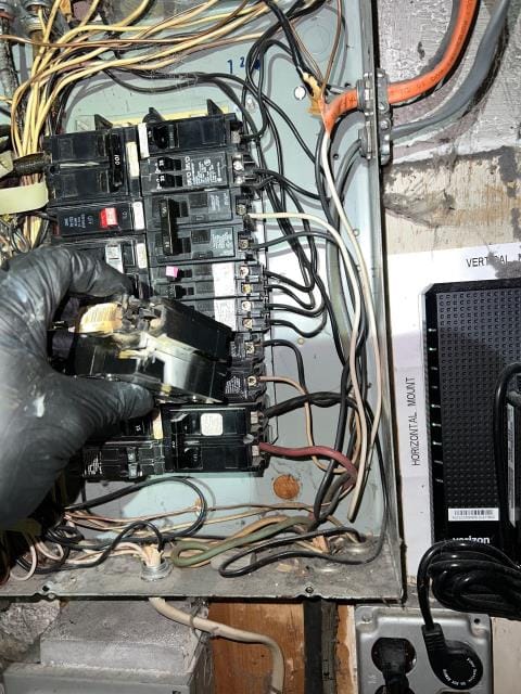 Responded to a no-cooling call in southampton, pa 18966. Found a burnt circuit breaker and a condenser coil clogged with dirt. Completed the circuit breaker replacement and performed a deep outdoor coil cleaning to restore proper operation. Further diagnostic scheduled to ensure system reliability.