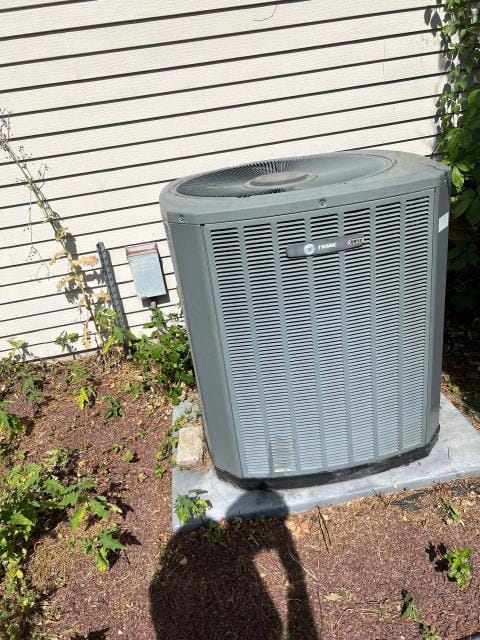 Responded to a cooling issue in morrisville, pa 19067. The customer’s system was running but not dropping below 74°, and we found the condensate line frozen. Upon inspection, the ac was undercharged with refrigerant. We added 3 lbs of r-22 to restore proper cooling and attempted a leak search, though none was detected. Customer signed up for our service agreement for ongoing maintenance and peace of mind.