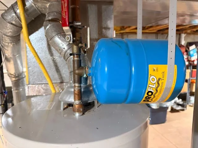 Completed installation of a new pressure reducing valve (prv) and replacement of a thermal expansion tank in ambler, pa 19002. The home’s water pressure was above safe limits, so we installed a prv to regulate it and replaced the aging expansion tank to protect the water heater and plumbing system. Another home now safeguarded from leaks, pressure damage, and costly repairs.