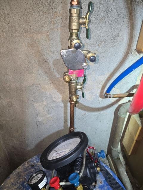 Conducted certified backflow preventer testing for a winery and catering facility. The device passed with no errors, ensuring compliance and water supply protection.