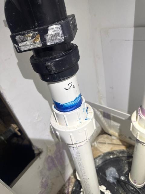 I inspected the sump pump, checked for power, and identified a foul odor. Found missing gaskets in the waste pump area. Sealed components, restored enclosure, and ensured the pump functioned correctly.