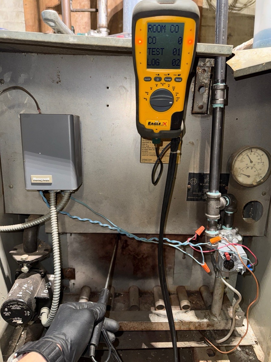 Boiler safety and carbon monoxide testing